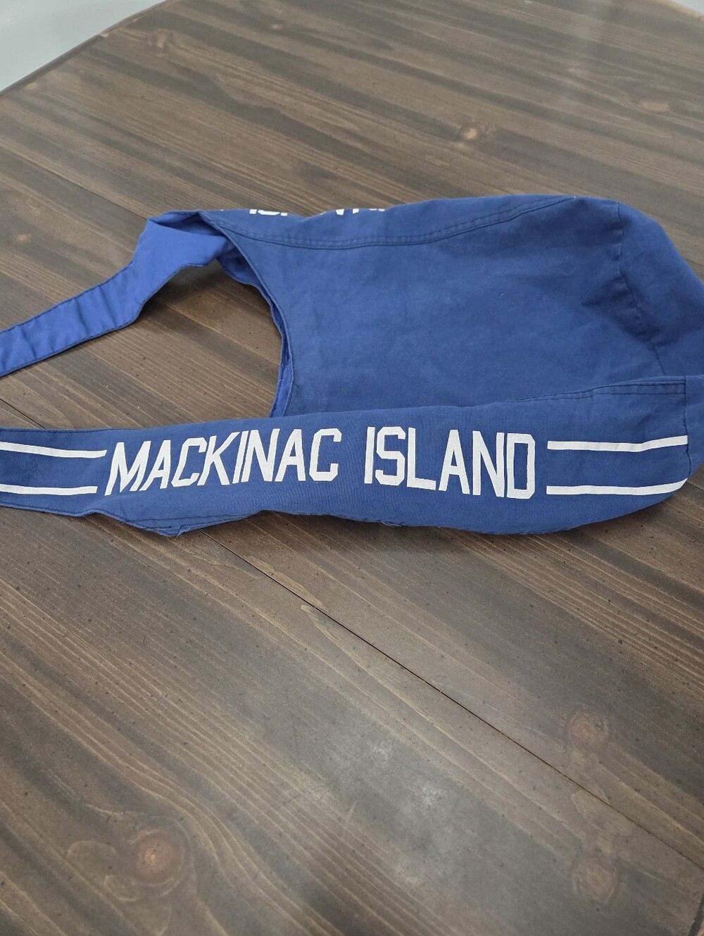 Blue Mackinac Island Michigan Tote - Picture 3 of 3